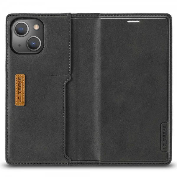 Lc.Imeeke iPhone 14 Plus Fodral Kortfack Utsida Svart