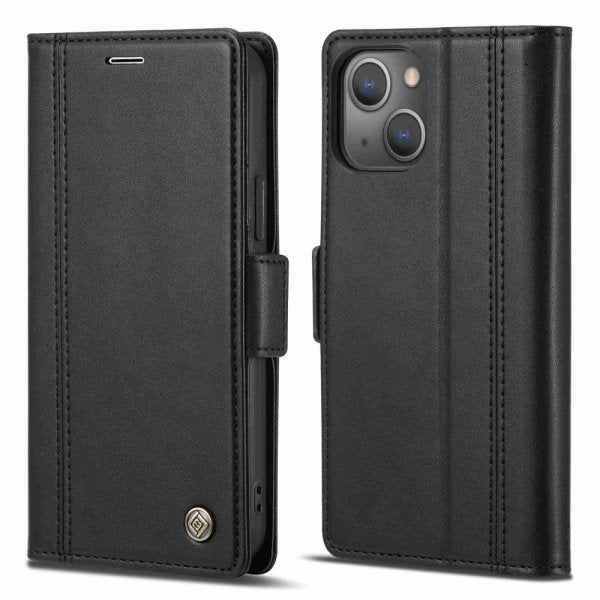 Lc.Imeeke iPhone 14 Plus Fodral med Kortfack Svart