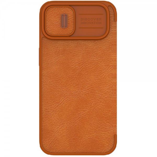 Nillkin iPhone 14 Plus Fodral Qin Pro Series Brun