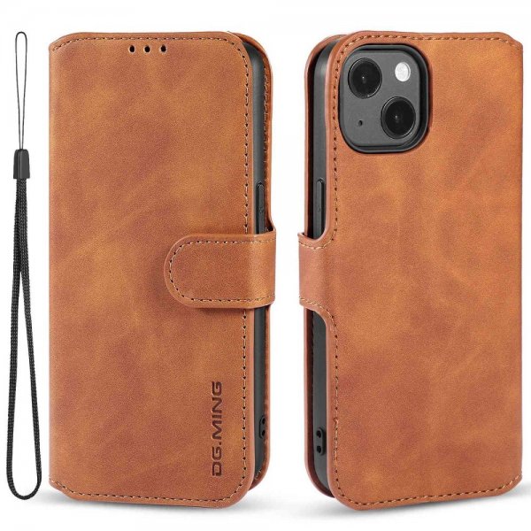 Dg.Ming iPhone 14 Plus Fodral Retro Brun