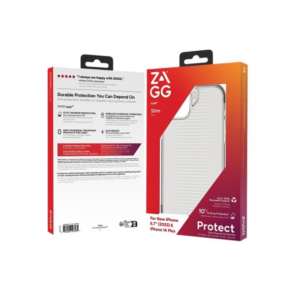 ZAGG iPhone 14 Plus/iPhone 15 Plus Skal Luxe Transparent