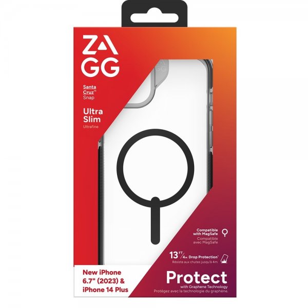 ZAGG iPhone 14 Plus/iPhone 15 Plus Skal Santa Cruz Snap Svart