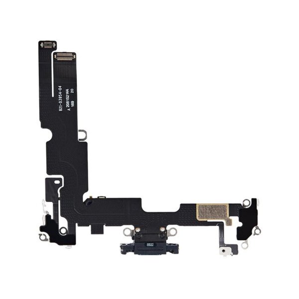 iPhone 14 Plus Laddkontakt med Flexkabel Original - Svart