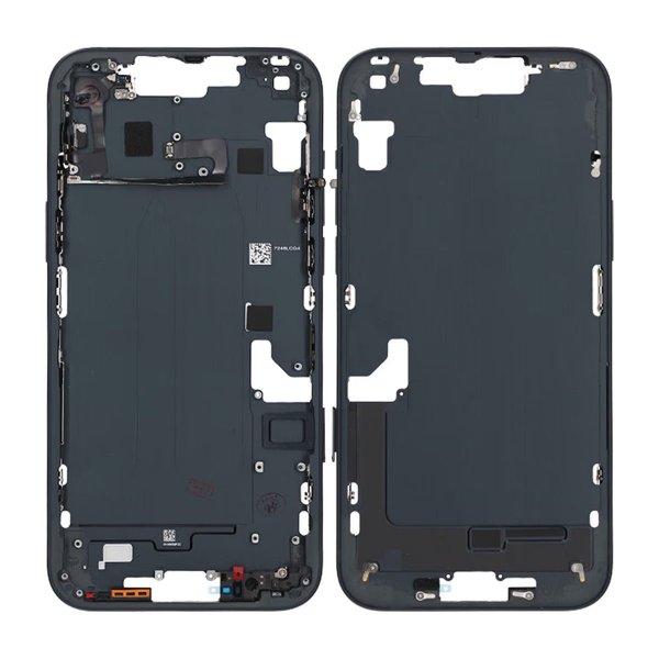 iPhone 14 Plus Mittenram med smådelar OEM - Svart