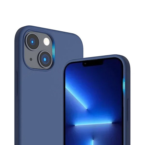 Rvelon iPhone 14 Plus Skal Silikon MagSafe Blå