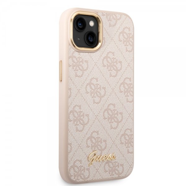 Guess iPhone 14 Plus Skal 4G Logo Rosa