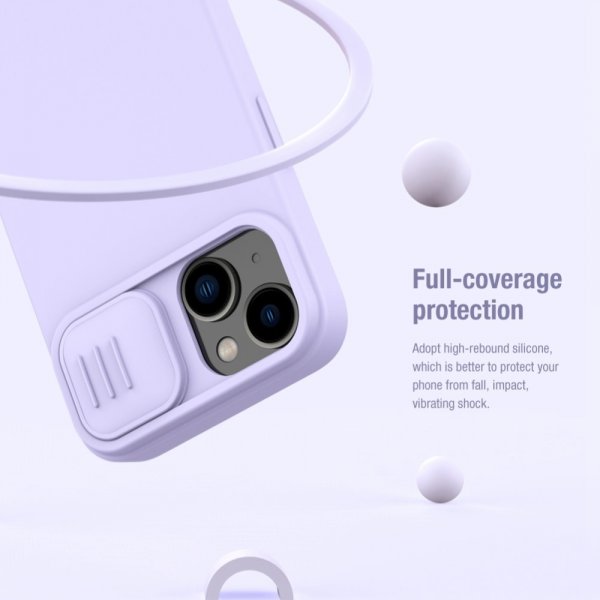 Nillkin iPhone 14 Plus Skal CamShield Silky MagSafe Lila
