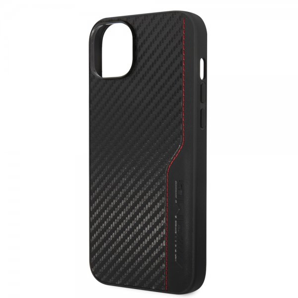 AMG iPhone 14 Plus Skal Carbon Effect Stamped Logo Svart