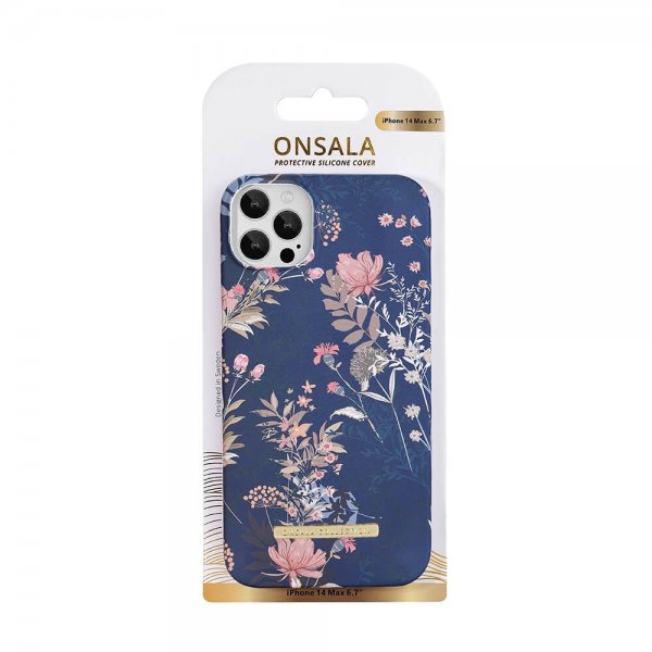 Onsala iPhone 14 Plus Skal Fashion Edition Dark Flower