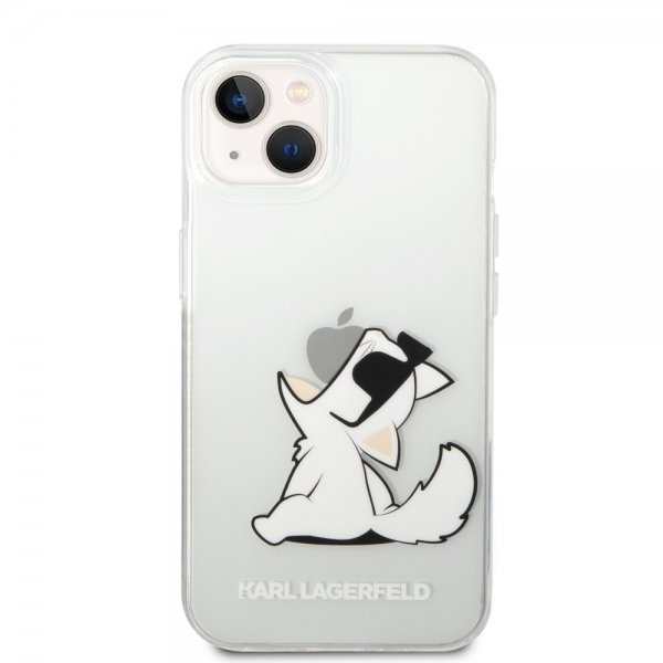 Karl Lagerfeld iPhone 14 Plus Skal Fun Choupette Transparent