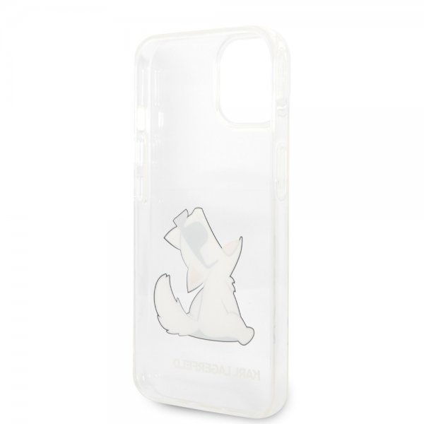 Karl Lagerfeld iPhone 14 Plus Skal Fun Choupette Transparent
