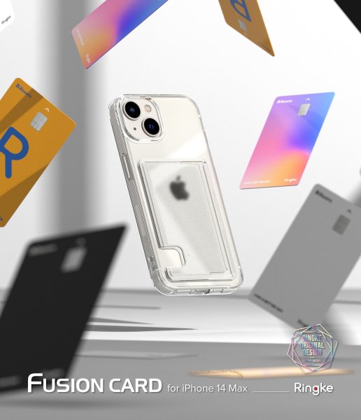 Ringke iPhone 14 Plus Skal Fusion Card Clear
