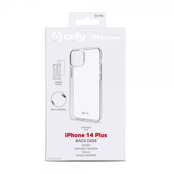 Celly iPhone 14 Plus Skal GELSKIN Transparent