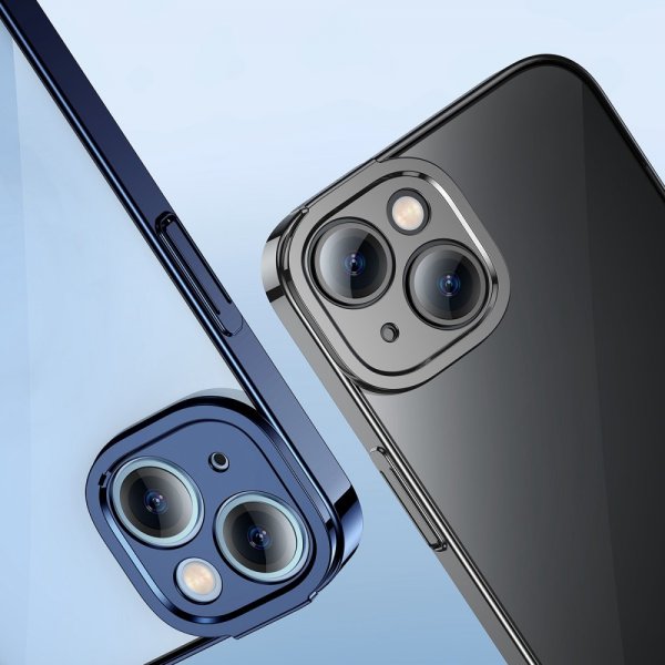 Baseus iPhone 14 Plus Skal Glitter Series Blå