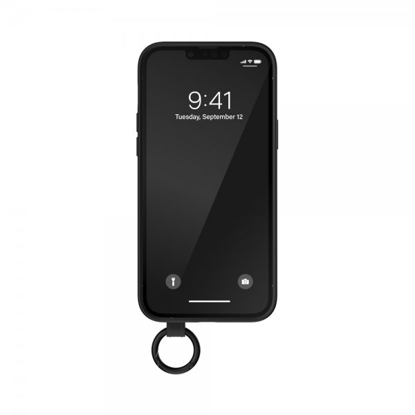 Adidas iPhone 14 Plus Skal Handstrap Case Svart Vit