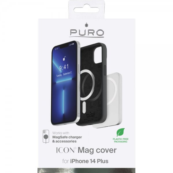 Puro iPhone 14 Plus Skal ICON Mag Svart