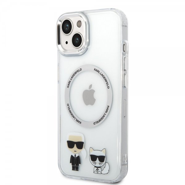 Karl Lagerfeld iPhone 14 Plus Skal Karl & Choupette MagSafe Transparent