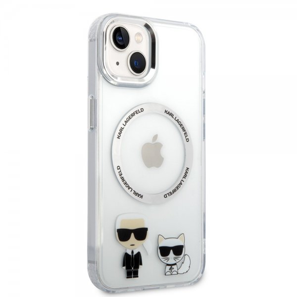 Karl Lagerfeld iPhone 14 Plus Skal Karl & Choupette MagSafe Transparent