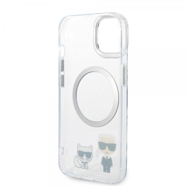 Karl Lagerfeld iPhone 14 Plus Skal Karl & Choupette MagSafe Transparent