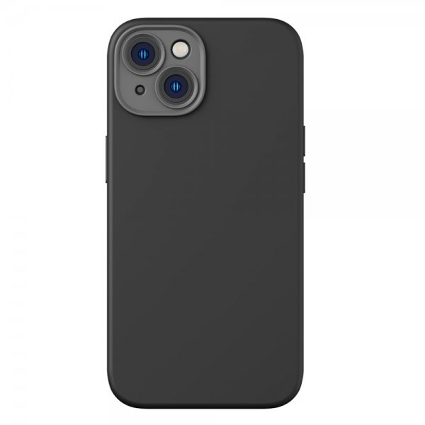 Baseus iPhone 14 Plus Skal Liquid Silica Gel MagSafe Svart