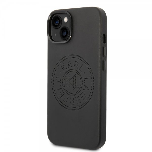 Karl Lagerfeld iPhone 14 Plus Skal Logo Perforerad Svart