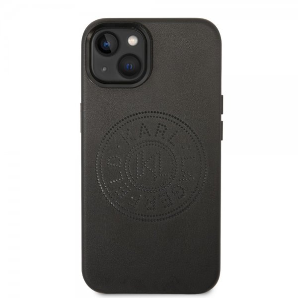 Karl Lagerfeld iPhone 14 Plus Skal Logo Perforerad Svart