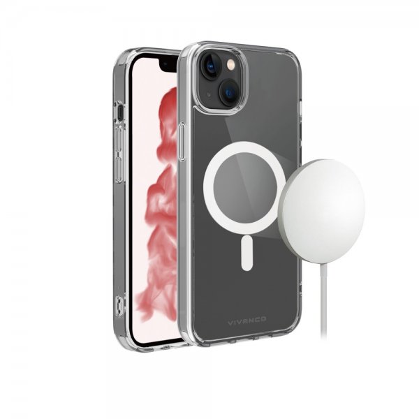 Vivanco iPhone 14 Plus Skal Mag Steady Transparent