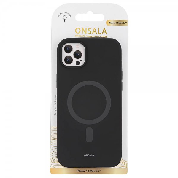Onsala iPhone 14 Plus Skal MagSeries Silicone Svart