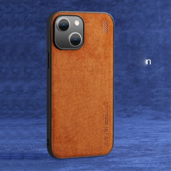 X-Level iPhone 14 Plus Skal Mockatextur Brun