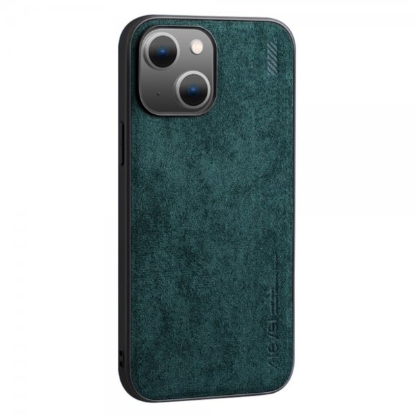 X-Level iPhone 14 Plus Skal Mockatextur Grön