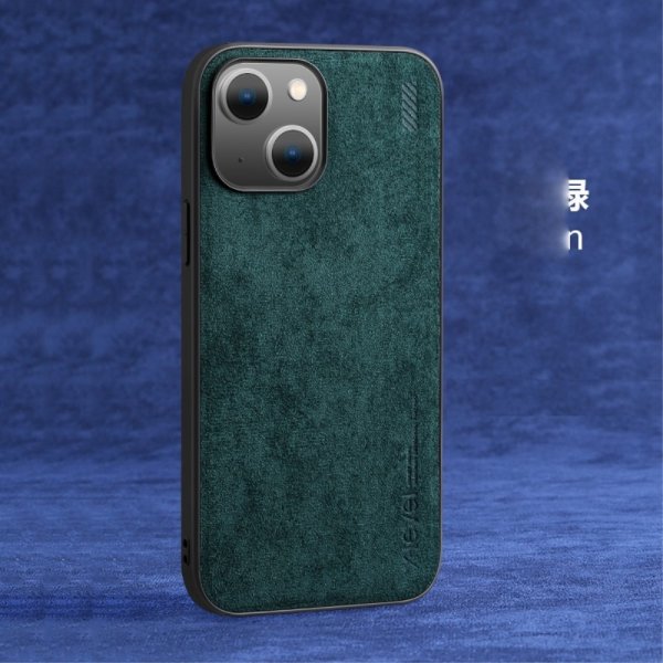 X-Level iPhone 14 Plus Skal Mockatextur Grön