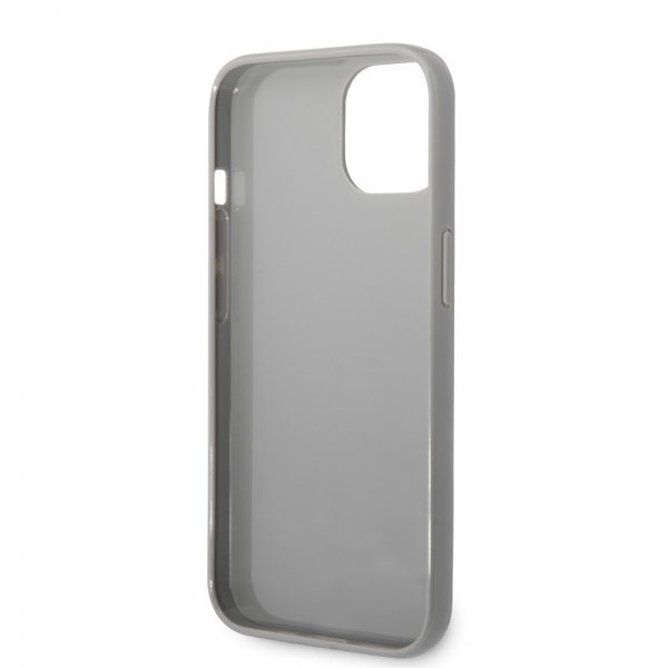 Karl Lagerfeld iPhone 14 Plus Skal Monogram Iridescent Silver