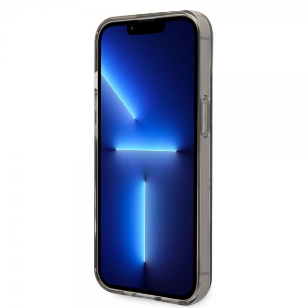 Karl Lagerfeld iPhone 14 Plus Skal Monogram Vertical Stripe Svart