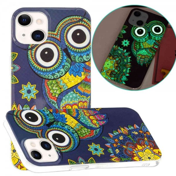 iPhone 14 Plus Skal Motiv Färgglad Uggla