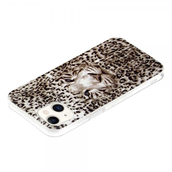 iPhone 14 Plus Skal Motiv Vit Tiger