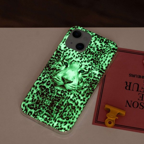 iPhone 14 Plus Skal Motiv Vit Tiger