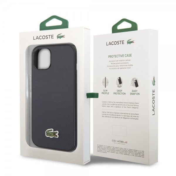Lacoste iPhone 14 Plus Skal Petit Pique Logo Blå