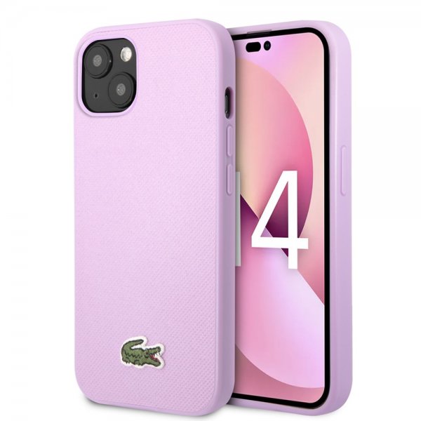 Lacoste iPhone 14 Plus Skal Petit Pique Logo Lila