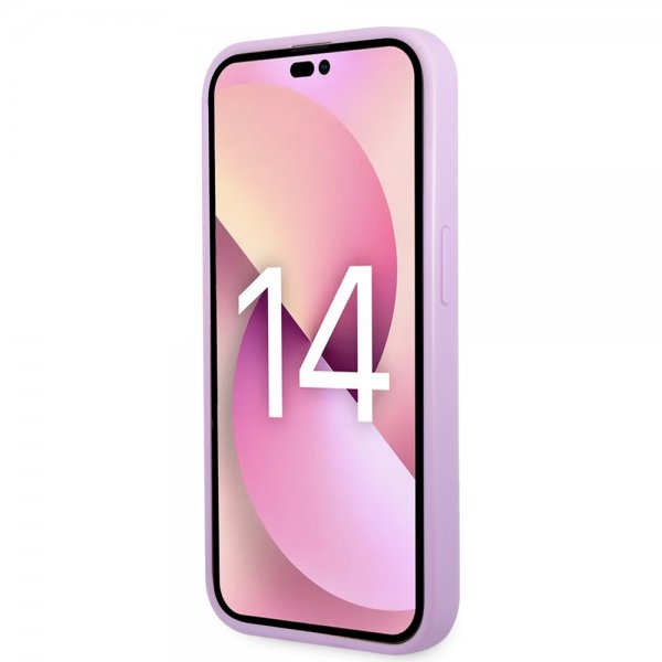 Lacoste iPhone 14 Plus Skal Petit Pique Logo Lila