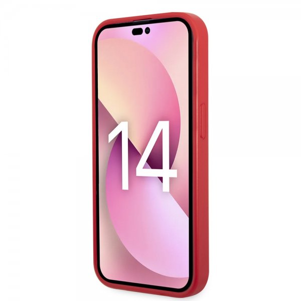 Lacoste iPhone 14 Plus Skal Petit Pique Logo Röd