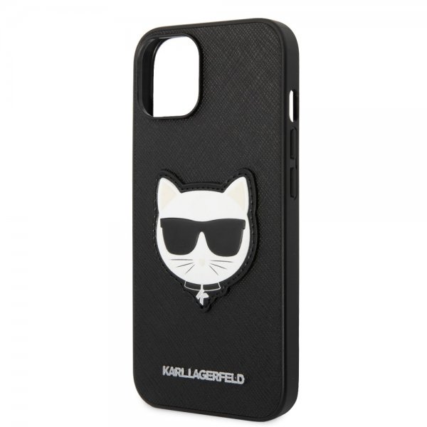 Karl Lagerfeld iPhone 14 Plus Skal Saffiano Choupette Svart