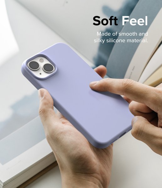 Ringke iPhone 14 Plus Skal Silicone Lavender