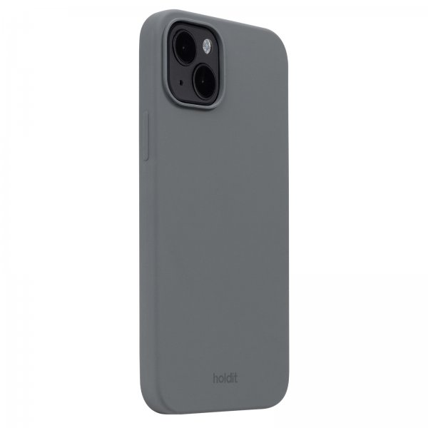 Holdit iPhone 14 Plus Skal Silikon Space Gray