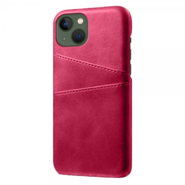 iPhone 14 Plus Skal Två Kortfack Magenta
