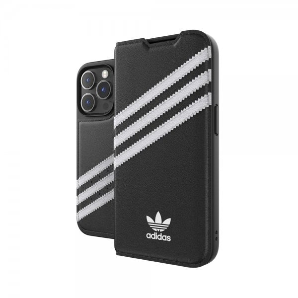 Adidas iPhone 14 Pro Fodral 3 Stripes Booklet Case Svart Vit