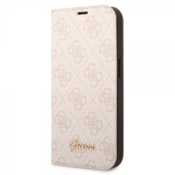 Guess iPhone 14 Pro Fodral 4G Logo Rosa