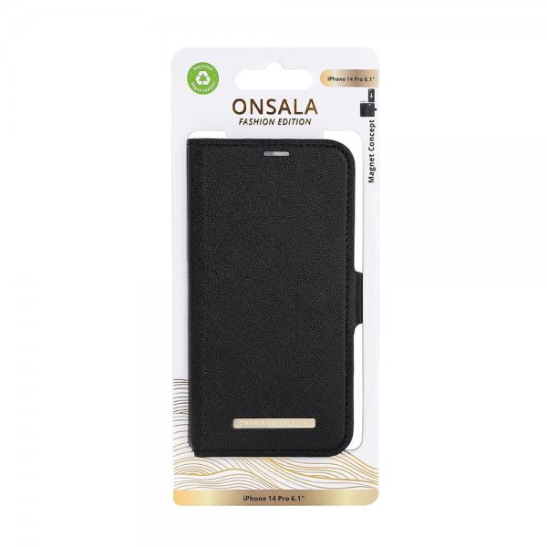 Onsala iPhone 14 Pro Fodral Fashion Edition Löstagbart Skal Midnight Black