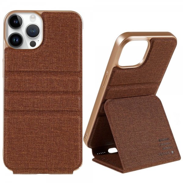 X-Level iPhone 14 Pro Fodral Journey Series Brun