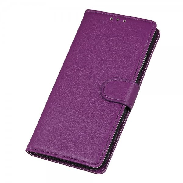 iPhone 14 Pro Fodral Litchi Lila