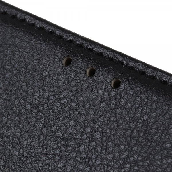 iPhone 14 Pro Fodral Litchi Svart